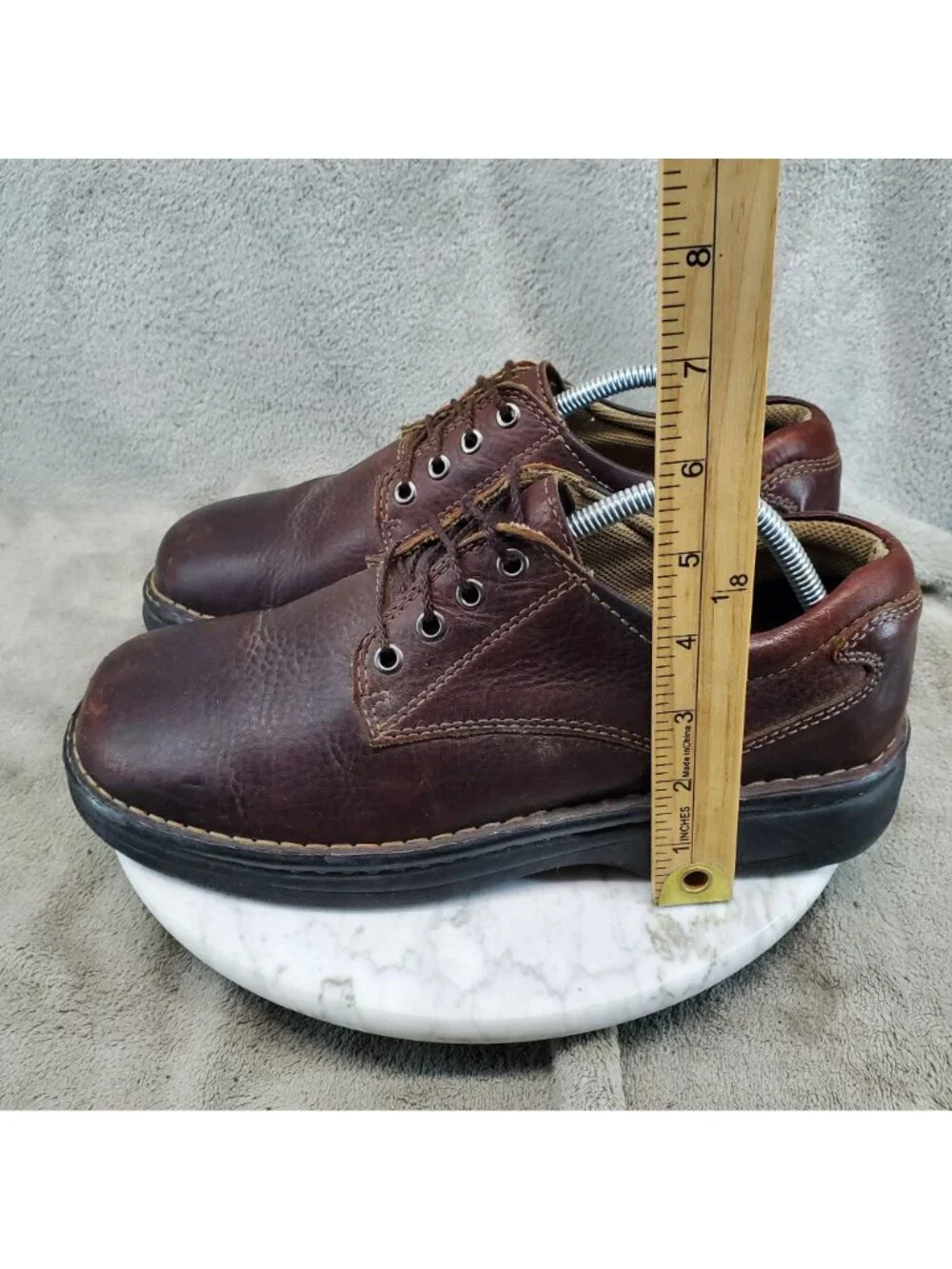 Dockers Shoes Mens Size 9.5 Brown Leather Lace Up Comfort Oxfords *Read*